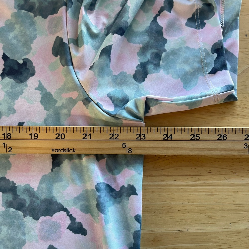 NEW Bad Birdie Golf Polo Mirage Oasis Mens XL Core Performance Pink Green Camo - Picture 6 of 9